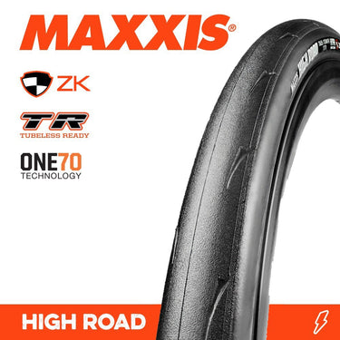 Maxxis Tyre High Road 700 X 28C Hypr ZK One70 TR Carbon Fold 170TPI